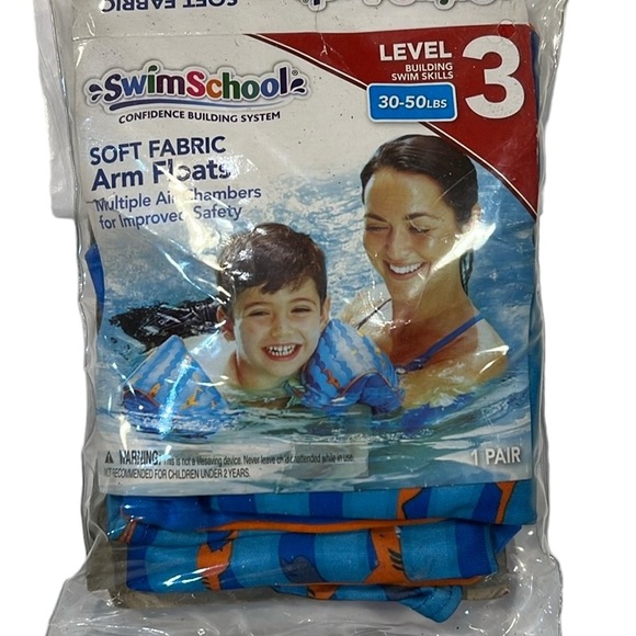 SwimSchool Soft Fabric Arm Floats - Level 3 - Picture 1 of 10